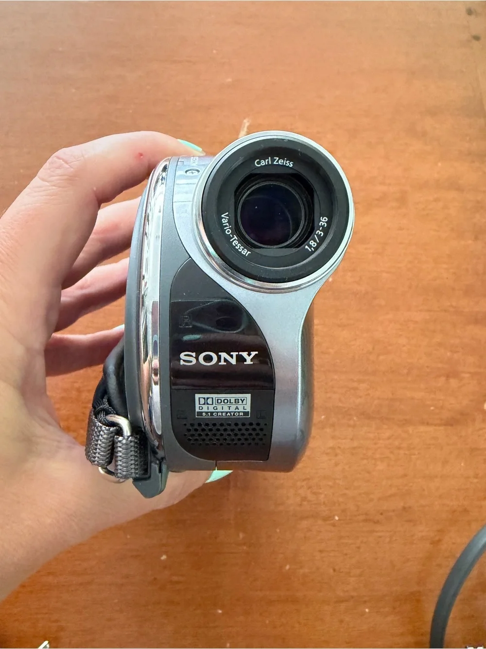 Sony Gray Portable Handycam DVD Camcorder with Remote DCR-DVD305